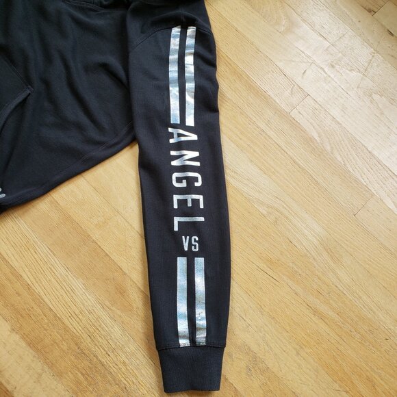 Victoria's Secret Angel Women's Black Pullover Hoddie/Sweatshirt, Size: L - Picture 11 of 16